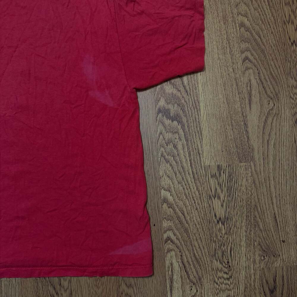 Vintage 1990s Champion Script Logo Red Single Stitch T-Shirt - Picture 7 of 9